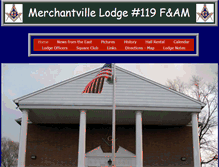 Tablet Screenshot of merchantvillelodge119.com